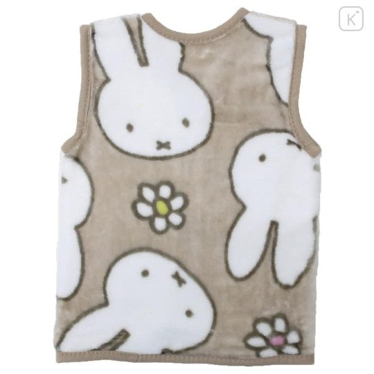 Japan Miffy Kids Wearable Blanket Fluffy Coral Fleece - Miffy : Grey - 2