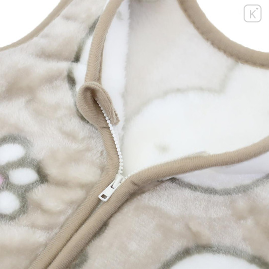 Japan Miffy Kids Wearable Blanket Fluffy Coral Fleece - Miffy : Grey - 3
