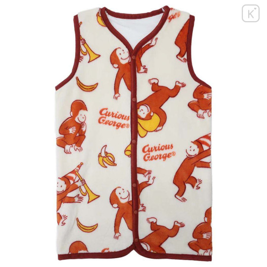 Japan Curious George Toddler Fluffy Fleece Sleeveless Sleep Sack & Wearable Blanket - 1