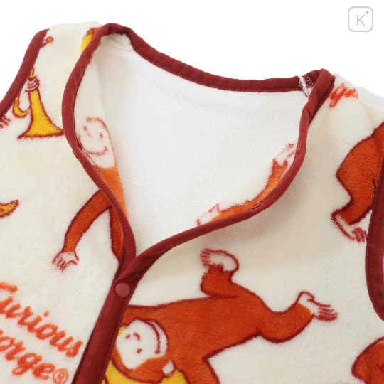 Japan Curious George Toddler Fluffy Fleece Sleeveless Sleep Sack & Wearable Blanket - 3