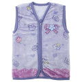 Japan Sanrio Kids Wearable Blanket Fluffy Coral Fleece - Kuromi : Flower Purple - 1
