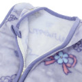 Japan Sanrio Kids Wearable Blanket Fluffy Coral Fleece - Kuromi : Flower Purple - 3