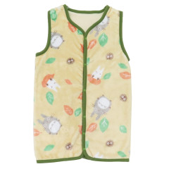 Japan Ghibli Toddler Fluffy Fleece Sleeveless Sleep Sack & Wearable Blanket - My Neighbor Totoro : Light Orange