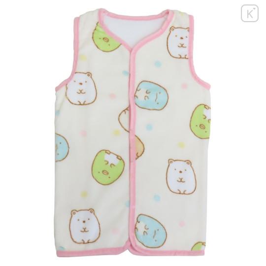 Japan San-X Toddler Fluffy Fleece Sleeveless Sleep Sack & Wearable Blanket - Sumikko Gurashi : Light Yellow - 1