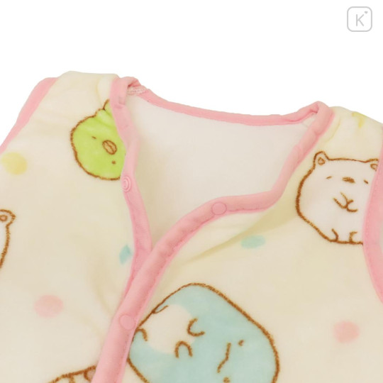 Japan San-X Toddler Fluffy Fleece Sleeveless Sleep Sack & Wearable Blanket - Sumikko Gurashi : Light Yellow - 3