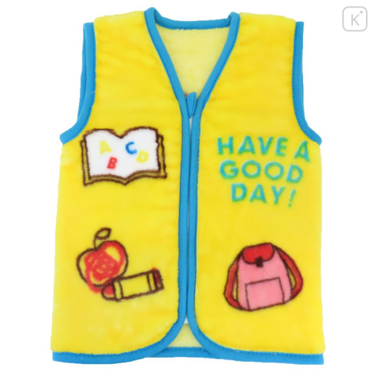 Japan Shimajiro Kids Wearable Blanket Fluffy Coral Fleece - Have A Good Day - 2