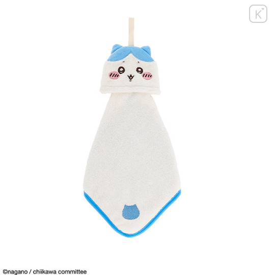 Japan Chiikawa Hand Towel with Loop - Hachiware : Smile - 1