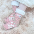 Japan Chiikawa Warm Socks - Chiikawa : Flower Pink Fleece Lining - 2