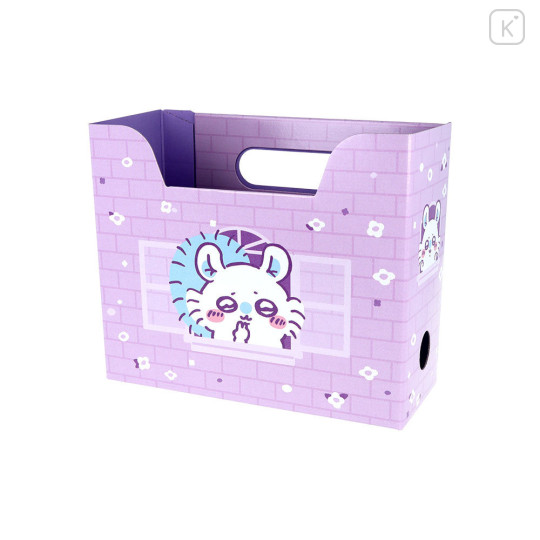 Japan Chiikawa Mini Desk Organizer Stand - Momonga : Happy Purple - 6