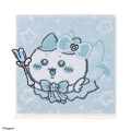 Japan Chiikawa Embroidered Mini Towel Handkerchief - Hachiware : Super Magical Chiikawa Star Blue - 1