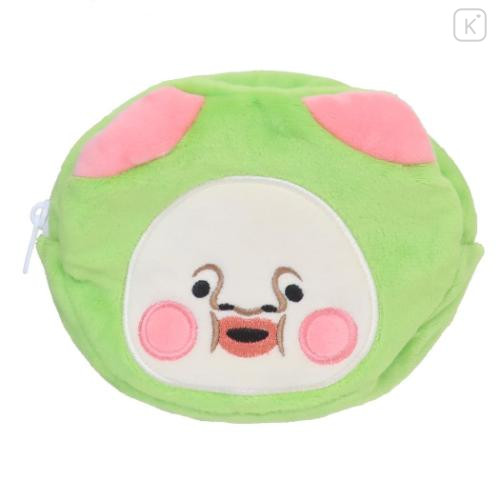 Japan Kobitos Plush Cosmetic Pouch - Kakure Momojiri & Sumo Mono Uchi Peach Blossom - 4