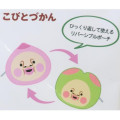 Japan Kobitos Plush Cosmetic Pouch - Kakure Momojiri & Sumo Mono Uchi Peach Blossom - 5