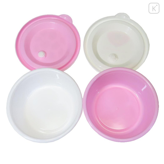 Japan Kobitos Nesting Food Storage Container Set - Face Pink - 3