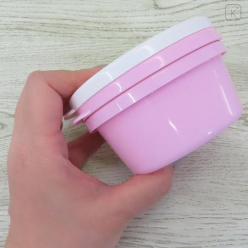Japan Kobitos Nesting Food Storage Container Set - Face Pink - 4