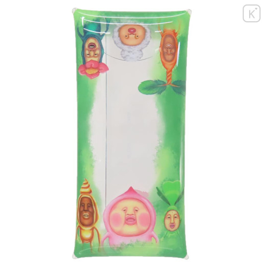 Japan Kobitos Clear Multi Case Pen Pouch - Characters Green - 1
