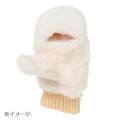 Japan Sanrio Original Faux Fur Mittens with Mascot - My Melody : Pink - 4