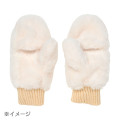 Japan Sanrio Original Faux Fur Mittens with Mascot - Cinnamoroll : Blue - 2