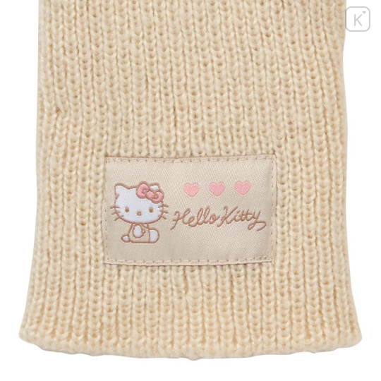Japan Sanrio Original 3way Gloves - Hello Kitty : Beige - 3