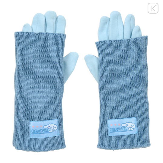 Japan Sanrio Original 3way Gloves - Cinnamoroll : Blue - 1