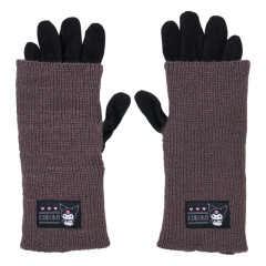 Japan Sanrio Original 3way Gloves - Kuromi : Black