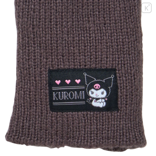 Japan Sanrio Original 3way Gloves - Kuromi : Black - 3