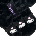 Japan Sanrio Original Boa Tippet Scarf with Mascot - Kuromi : Black - 2