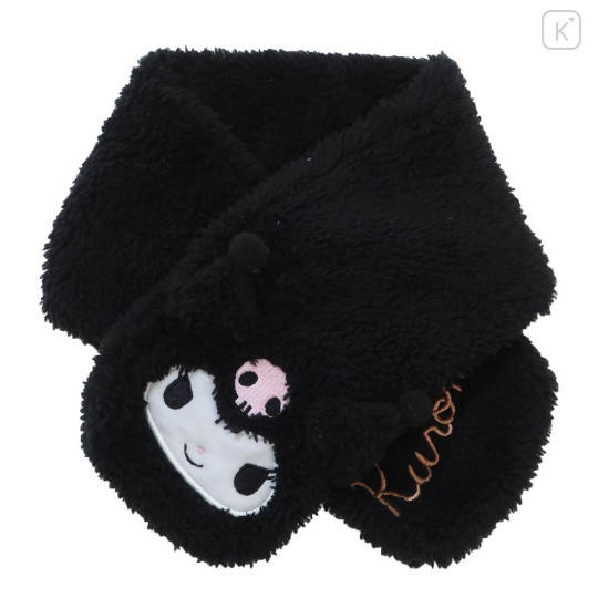 Japan Sanrio Boa Tippet Scarf - Kuromi : Black - 1