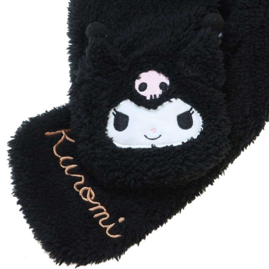 Japan Sanrio Boa Tippet Scarf - Kuromi : Black - 2