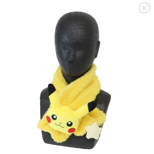 Japan Pokemon Boa Tippet Scarf with Mascot - Pikachu : Yellow - 3