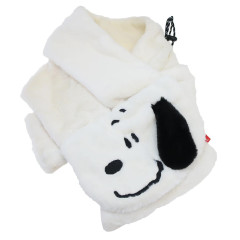 Japan Peanuts Boa Tippet Scarf & Crossbody Pouch - Snoopy : White Rootote Muff-Roo Warmer