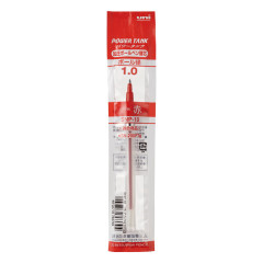Japan Uni Power Tank SNP-10 Ballpoint Pen Refill - 1mm Red