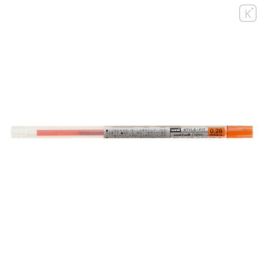 Japan Uni Style Fit Gel Pen Refill - 0.28mm Mandarin Orange - 1
