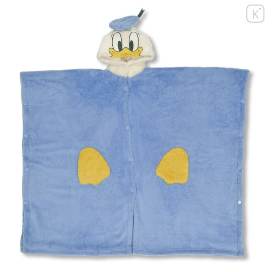 Japan Disney Store Wearable Blanket Fluffy Coral Fleece - Donald - 2