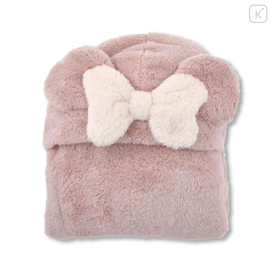 Japan Disney Store Wearable Blanket Fluffy Coral Fleece - Minnie - 5