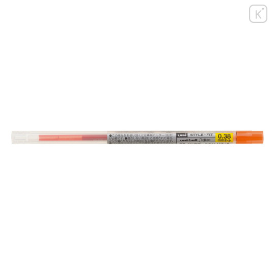 Japan Uni Style Fit Gel Pen Refill - 0.38mm Mandarin Orange - 1