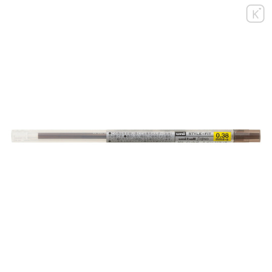 Japan Uni Style Fit Gel Pen Refill - 0.38mm Brown Black - 1