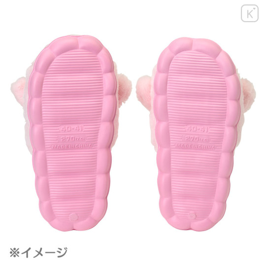 Japan Sanrio Original Fluffy Room Slippers - Hello Kitty : Face-Shaped - 3
