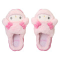 Japan Sanrio Original Fluffy Room Slippers - My Melody : Face-Shaped - 2