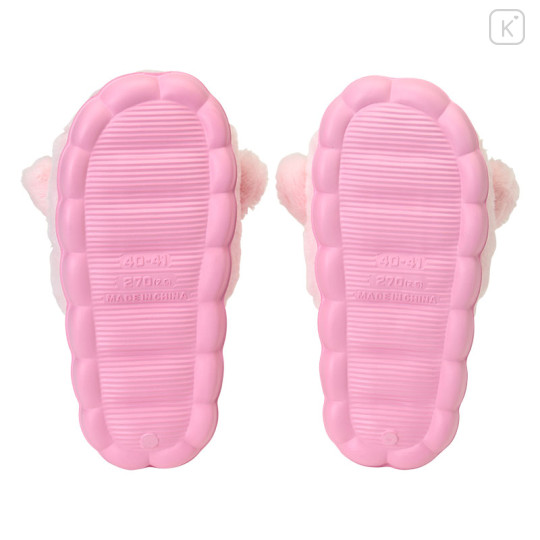 Japan Sanrio Original Fluffy Room Slippers - My Melody : Face-Shaped - 3
