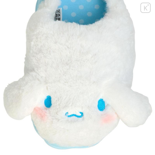 Japan Sanrio Original Fluffy Room Slippers - Cinnamoroll : Face-Shaped - 4
