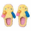 Japan Sanrio Original Fluffy Room Slippers - Usahana : Face-Shaped - 2