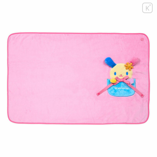 Japan Sanrio Original Flannel Lap Blanket & Cape - Usahana : Ribbon - 1