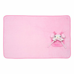 Japan Sanrio Original Flannel Lap Blanket & Cape - My Melody : Ribbon