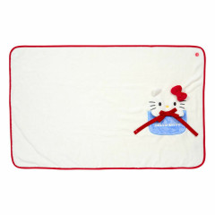 Japan Sanrio Original Flannel Lap Blanket & Cape - Hello Kitty : Ribbon