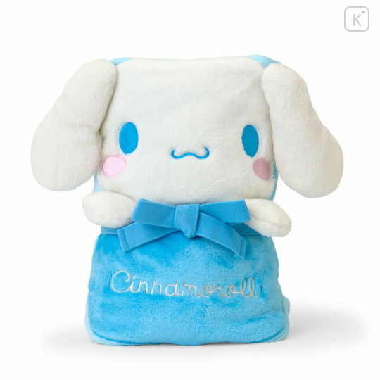 Japan Sanrio Original Flannel Lap Blanket & Cape - Cinnamoroll : Ribbon - 2