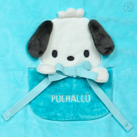 Japan Sanrio Original Flannel Lap Blanket & Cape - Pochacco : Ribbon - 3
