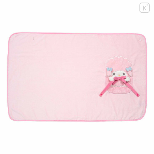Japan Sanrio Original Flannel Lap Blanket & Cape - My Sweet Piano : Ribbon - 1
