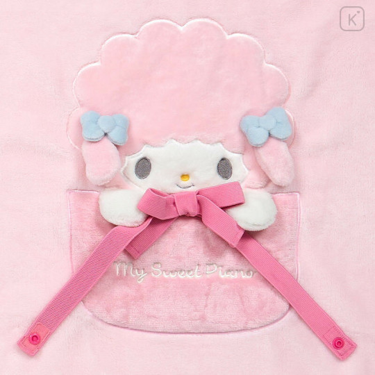 Japan Sanrio Original Flannel Lap Blanket & Cape - My Sweet Piano : Ribbon - 3