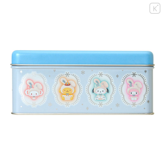 Japan Sanrio Original Biscuit & Tin Case - Snow Rabbit - 2