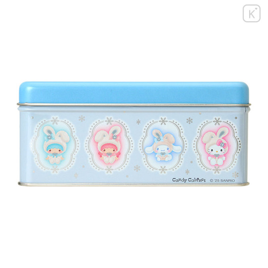 Japan Sanrio Original Biscuit & Tin Case - Snow Rabbit - 3